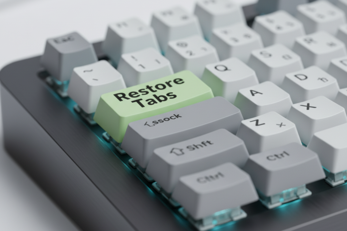 Restore tabs in Chrome